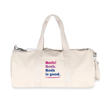 LGBTQ-Pride-Monat – Bisexuelle Pride - Recycelte Canvas-Sporttasche von Stanley/Stella - Naturweiß - Vorne