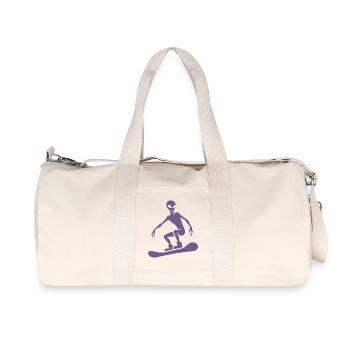 Design minimaliste : Alien Snowboarder - Sac de sport en toile recyclée Stanley/Stella - blanc naturel - Devant