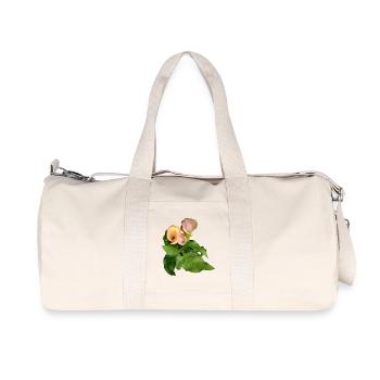 Calla Lily Flowers in Green - Recycled Canvas Sports Bag by Stanley/Stella - natural - Front