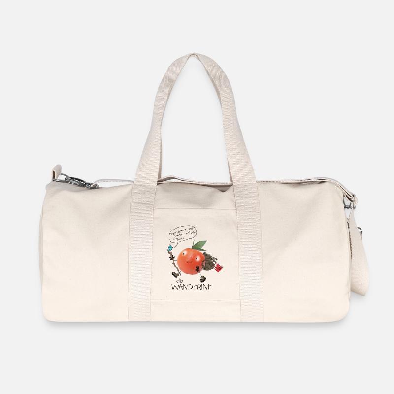Wanderine auf Wanderschaft - Recycelte Canvas-Sporttasche von Stanley/Stella - Naturweiß