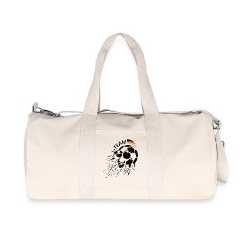 Soccer Team Germany Ball Explosion Logo icon - Recycled Canvas Sports Bag by Stanley/Stella - natural - Front