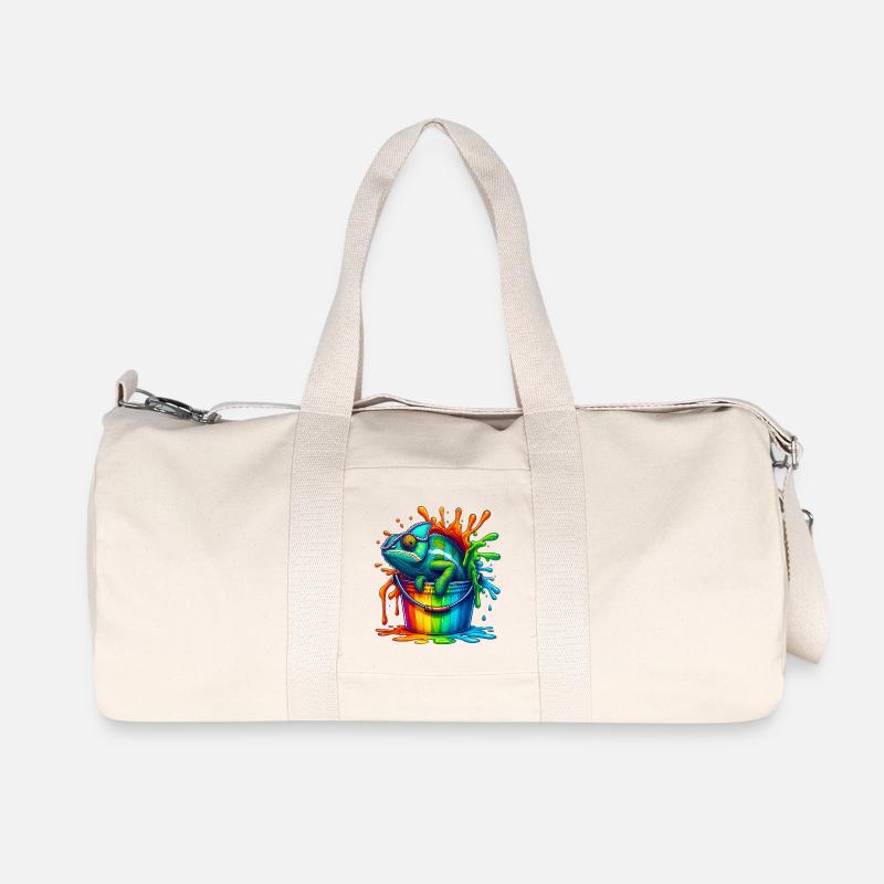 Chamäleon - Recycelte Canvas-Sporttasche von Stanley/Stella - Naturweiß