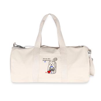 Sorgenfresser Katze - Recycelte Canvas-Sporttasche von Stanley/Stella - Naturweiß - Vorne