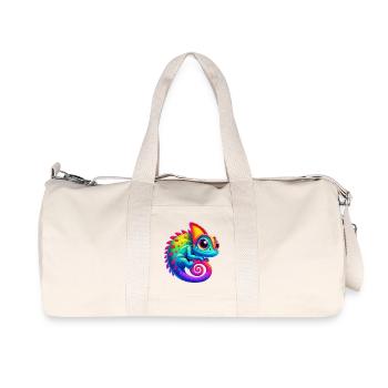 Caméléon - Sac de sport en toile recyclée Stanley/Stella - blanc naturel - Devant
