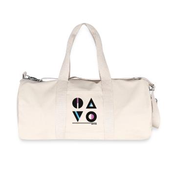 Conception géométrique abstraite - Mode élégante - Sac de sport en toile recyclée Stanley/Stella - blanc naturel - Devant