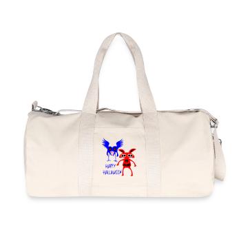 Happy Halloween Monster - Recycled Canvas Sports Bag by Stanley/Stella - natural - Front