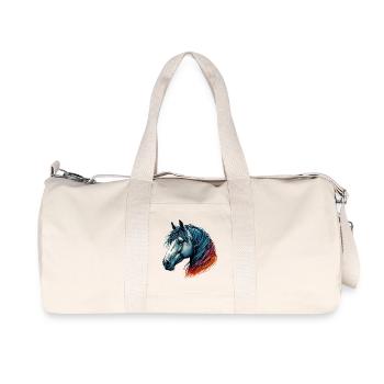 Cheval - Sac de sport en toile recyclée Stanley/Stella - blanc naturel - Devant