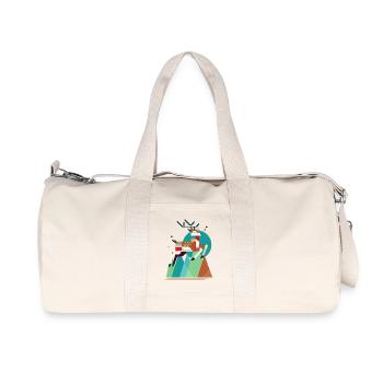 Cerf majestueux – unique et élégant - Sac de sport en toile recyclée Stanley/Stella - blanc naturel - Devant