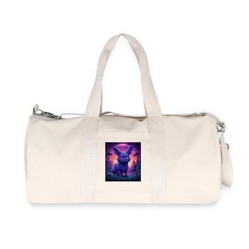 Neon Fuchs im Abendwald - Recycelte Canvas-Sporttasche von Stanley/Stella - Naturweiß - Vorne
