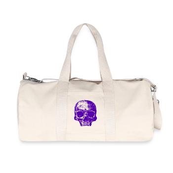 Purple Skull - Recycled Canvas Sports Bag by Stanley/Stella - natural - Front