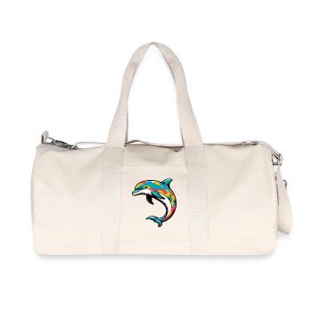 Dolphin - Recycled Canvas Sports Bag by Stanley/Stella - natural - Front