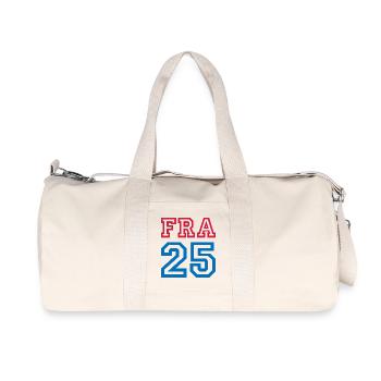 FRANCE - Recycled Canvas Sports Bag by Stanley/Stella - natural - Front