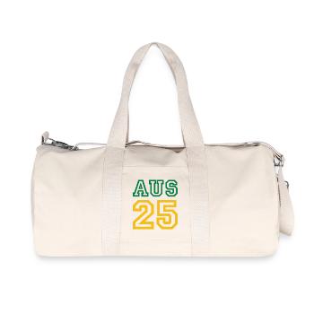 AUSTRALIA 2025 - Recycled Canvas Sports Bag by Stanley/Stella - natural - Front