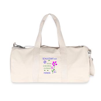 Début de l’école en 2025 - Sac de sport en toile recyclée Stanley/Stella - blanc naturel - Devant