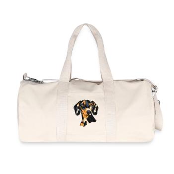 Teckel - Sac de sport en toile recyclée Stanley/Stella - blanc naturel - Devant