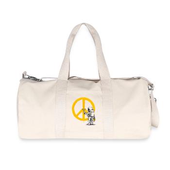 Pacifist astronaut - Recycled Canvas Sports Bag by Stanley/Stella - natural - Front