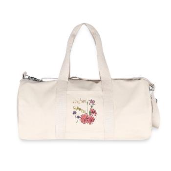 i love my garden - Recycelte Canvas-Sporttasche von Stanley/Stella - Naturweiß - Vorne