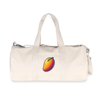 Design Mango Lebendig Abstrakt - Recycelte Canvas-Sporttasche von Stanley/Stella - Naturweiß - Vorne