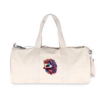 Igel Bunt - Recycelte Canvas-Sporttasche von Stanley/Stella - Naturweiß - Vorne
