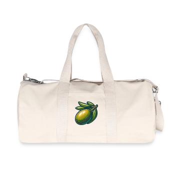 Elegant and natural olive illustration - Recycled Canvas Sports Bag by Stanley/Stella - natural - Front