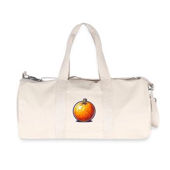 Pop Art Tangerine - Recycelte Canvas-Sporttasche von Stanley/Stella - Naturweiß - Vorne