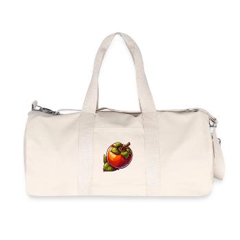 Fruit Kaki Vintage Esprit Botanique - Sac de sport en toile recyclée Stanley/Stella - blanc naturel - Devant