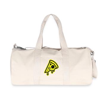 Pizza icon - Recycled Canvas Sports Bag by Stanley/Stella - natural - Front