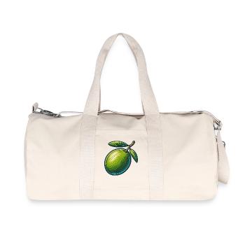 Illustration d'une Olive verte stylisée - Sac de sport en toile recyclée Stanley/Stella - blanc naturel - Devant