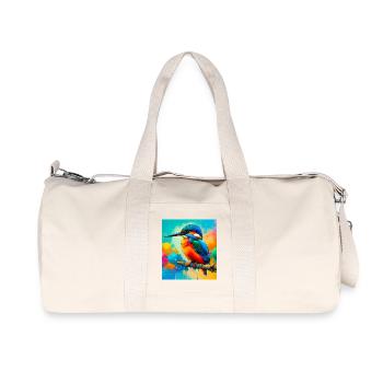 martin-pêcheur - Sac de sport en toile recyclée Stanley/Stella - blanc naturel - Devant