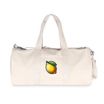 Vibrant Lemon - Recycled Canvas Sports Bag by Stanley/Stella - natural - Front
