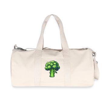 Fresh Pixel Broccoli - Recycled Canvas Sports Bag by Stanley/Stella - natural - Front