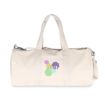 Mama Flower Power - Recycled Canvas Sports Bag by Stanley/Stella - natural - Front