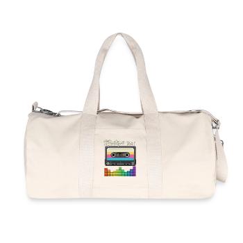 Mixtape Vol.1 Retro Cassette - Recycled Canvas Sports Bag by Stanley/Stella - natural - Front