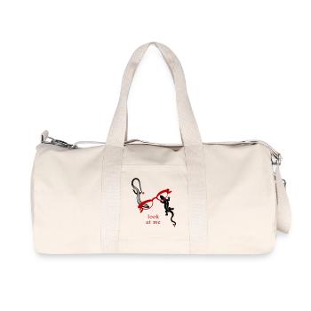 Lézards avec des lunettes Regardez-moi - Sac de sport en toile recyclée Stanley/Stella - blanc naturel - Devant