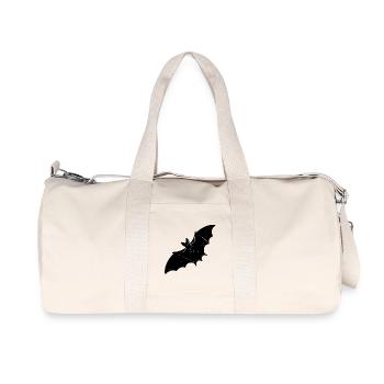 Bat in Scary Flight - Recycled Canvas Sports Bag by Stanley/Stella - natural - Front