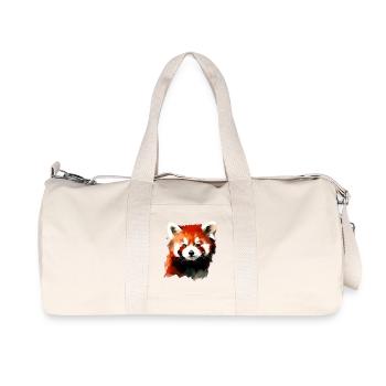 red panda - Recycled Canvas Sports Bag by Stanley/Stella - natural - Front