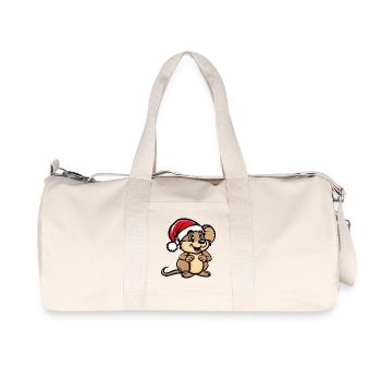 Rooster Christmas - Recycled Canvas Sports Bag by Stanley/Stella - natural - Front