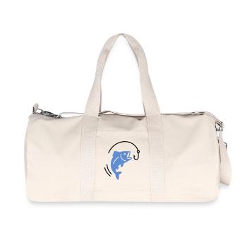 Pêche au poisson sur hameçon logo - Sac de sport en toile recyclée Stanley/Stella - blanc naturel - Devant