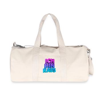 Ich Bin Raus 3D Gradient - Recycelte Canvas-Sporttasche von Stanley/Stella - Naturweiß - Vorne