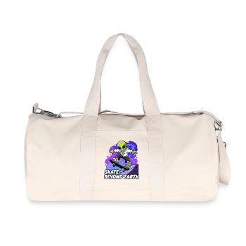 Skateur extraterrestre au-delà de la Terre - Sac de sport en toile recyclée Stanley/Stella - blanc naturel - Devant