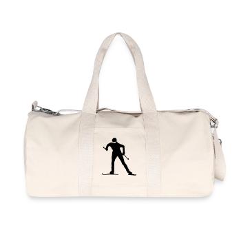 Ski de fond - Sac de sport en toile recyclée Stanley/Stella - blanc naturel - Devant