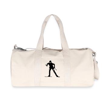 Ski de fond - Sac de sport en toile recyclée Stanley/Stella - blanc naturel - Devant