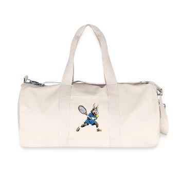 Tennis de l’âne - Sac de sport en toile recyclée Stanley/Stella - blanc naturel - Devant