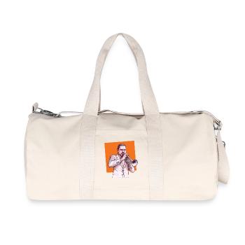 TRUMPETER #1 - sound & vision - Sac de sport en toile recyclée Stanley/Stella - blanc naturel - Devant