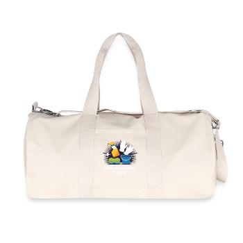 Funny Cleaning Design - Recycled Canvas Sports Bag by Stanley/Stella - natural - Front