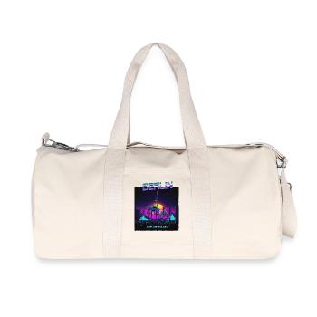 Berlin Retro Electro - Recycled Canvas Sports Bag by Stanley/Stella - natural - Front