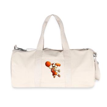 Basket-ball canin - Sac de sport en toile recyclée Stanley/Stella - blanc naturel - Devant