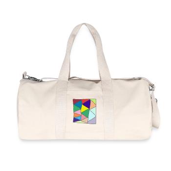 Geometric Glass Mosaic Burst - Recycled Canvas Sports Bag by Stanley/Stella - natural - Front