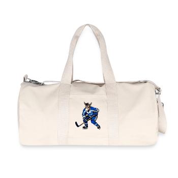Joueur de hockey sur glace Donkey - Sac de sport en toile recyclée Stanley/Stella - blanc naturel - Devant
