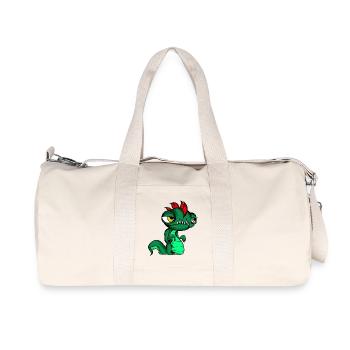 Petite chemise fantastique style serpent lézard fantastique - Sac de sport en toile recyclée Stanley/Stella - blanc naturel - Devant